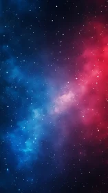 Nebula Confetti Between Crimson Drift and Midnight Blue.