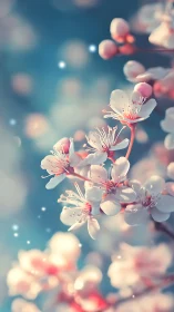 Delicate Spring Blossoms Glow With Enchanting Pink and White Beauty