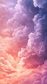 Aurora-kissed cloud cathedrals in rose and violet skies.