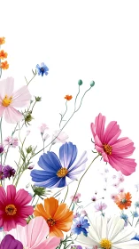 Radiant Garden Flowers Dance in Delightful Blooms