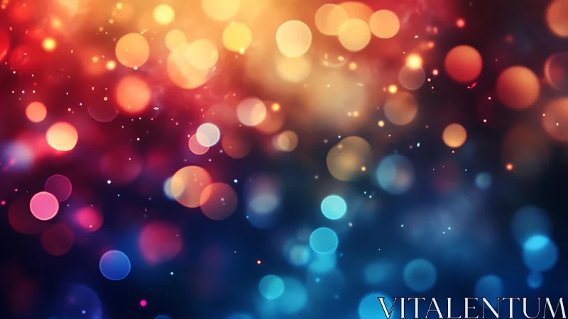 Colorful bokeh lights abstract background in vibrant gradient style.