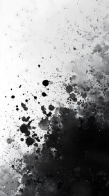 Ink storms quietly erupt, turning blank space into noise