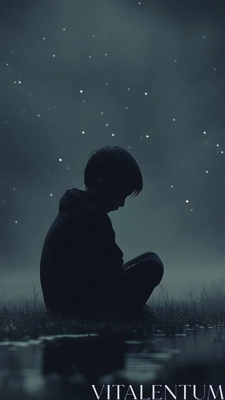 Moonlit boy of quiet storms, curled beneath soft stars.