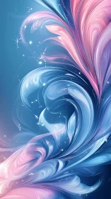 Iridescent pastel energy plumes in fluid cosmic motion.