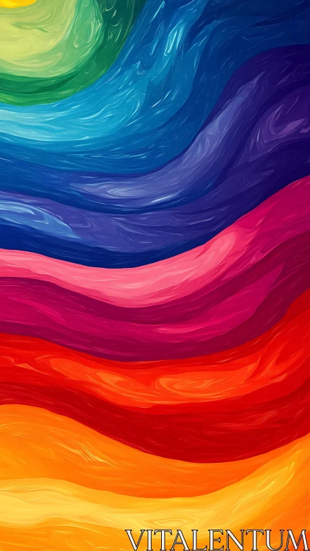 Chromatic fluid dynamics in layered spectral wavefields.