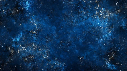 Deep cobalt nebula field with scattered starlit textures.