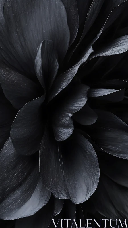 Dark Floral Bloom Captured in Dramatic Chiaroscuro Lighting