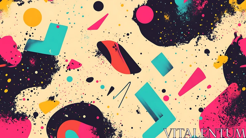 Chromatic vector scatter with layered splatter dynamics.