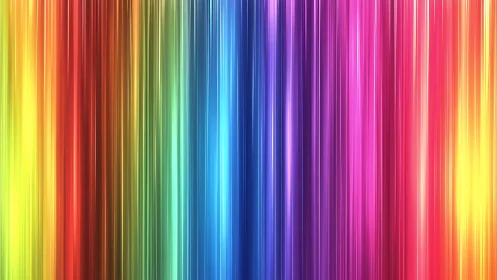 Prismatic light curtains cascade in neon rainbow velocity.