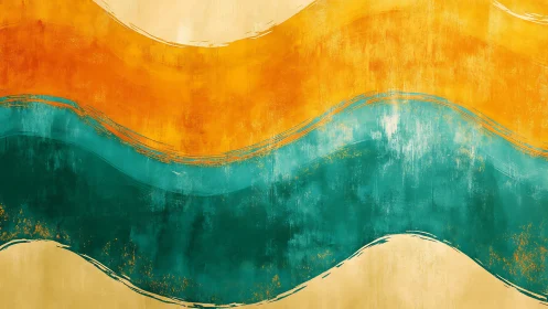 Sunlit Waves of Color Rolling Through Quiet Canvas.