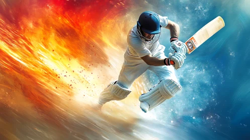 Cricket comet slashes through fire and ice horizons.