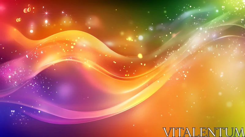 Chromatic photon streams with luminous spectral gradients.