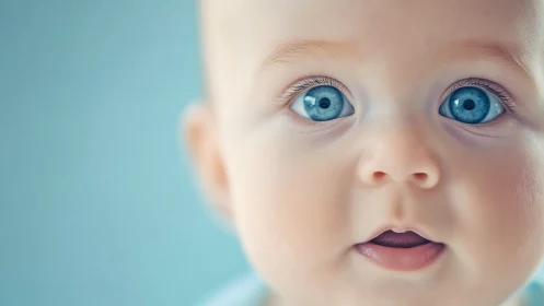Bright Eyes, Pure Wonder: Baby's Curious Gaze.