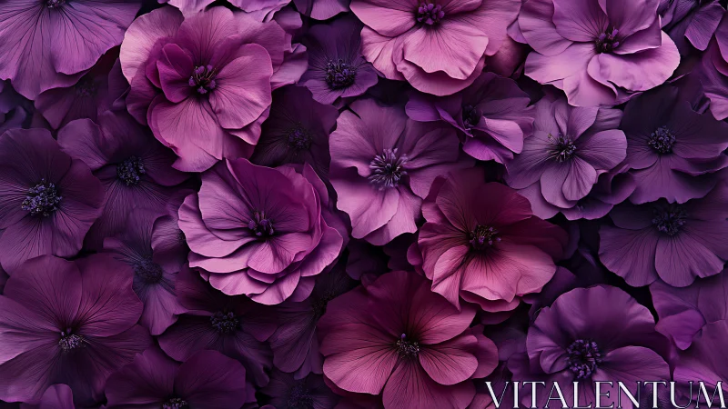 Layered Phlox Florals in Magenta Tones.