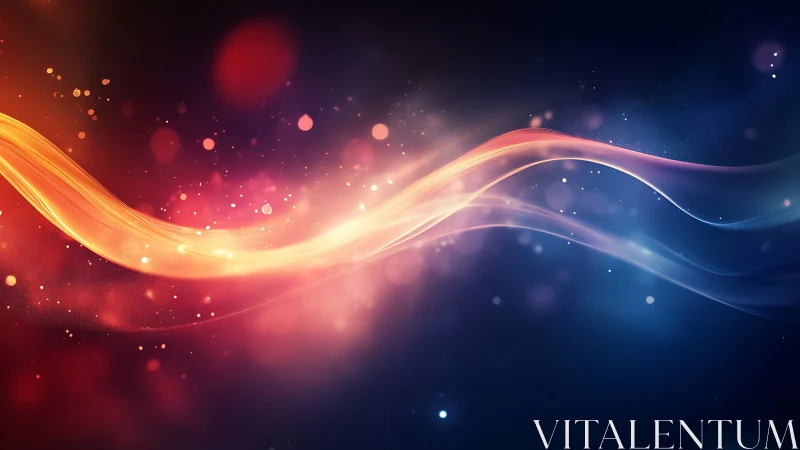 Luminous Wave Flow Through Warm-Cold Spectrum.