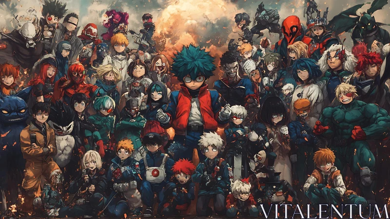 United heroes and rivals stand bold under a blazing sky