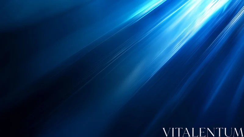 Abstract blue light beams with radiant digital glow effect.