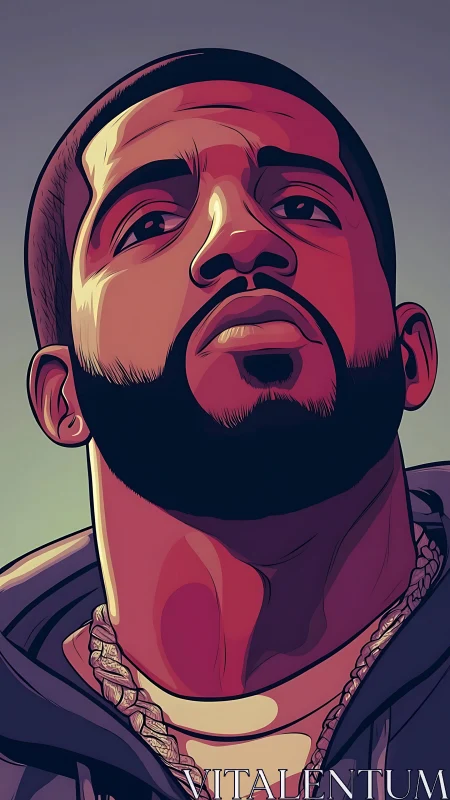 Sunlit streetwear portrait in bold graphic color tones.