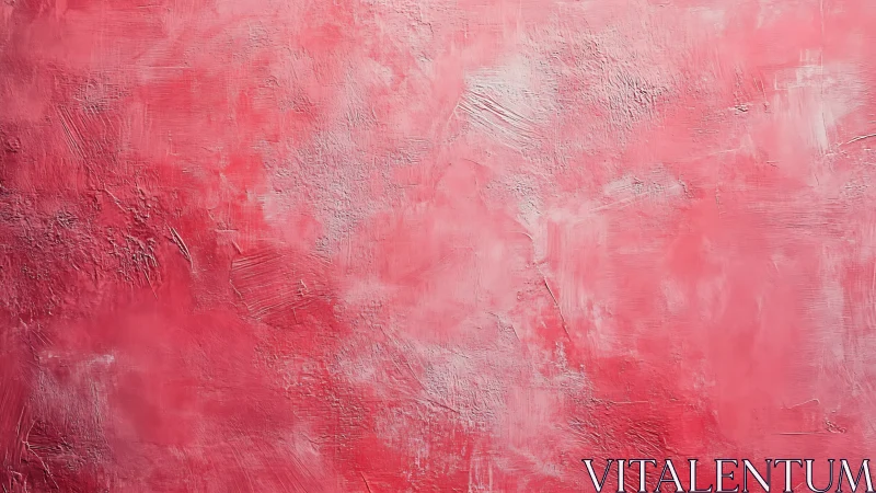 Textured pink plaster wall with rough abstract surface.