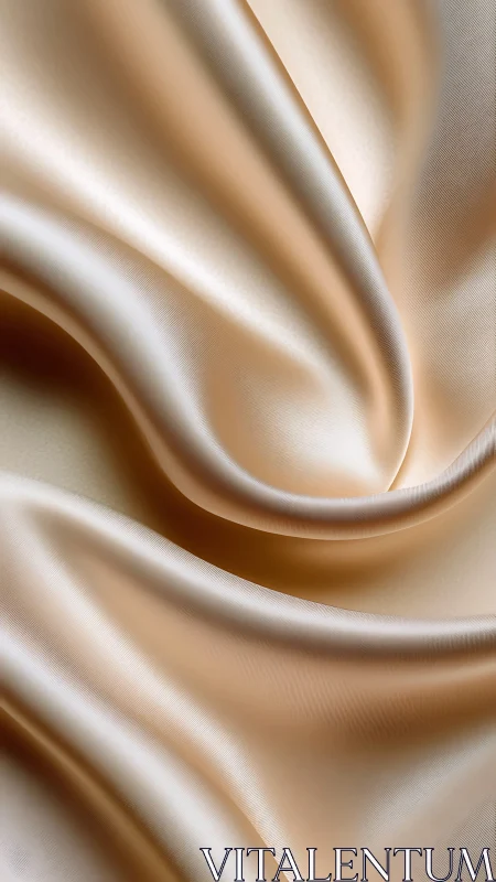 Champagne satin folds with soft highlights and flowing drape.