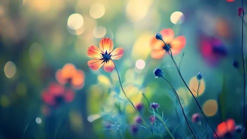 Painted Whispers: Dreamscape Garden in Soft Light