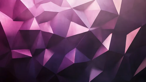 Geometric purple polygon surface with faceted gradient texture.