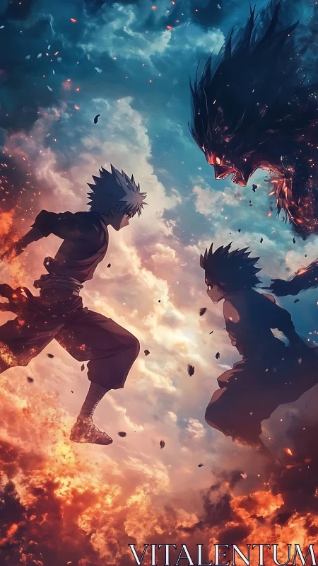 Skyborne rivals rise as a dark demon erupts between them