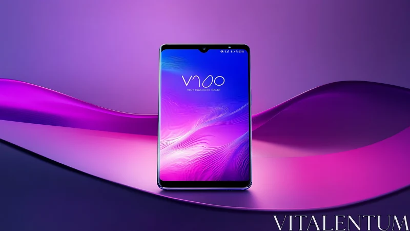 Striking smartphone showcases vibrant neon design aesthetic