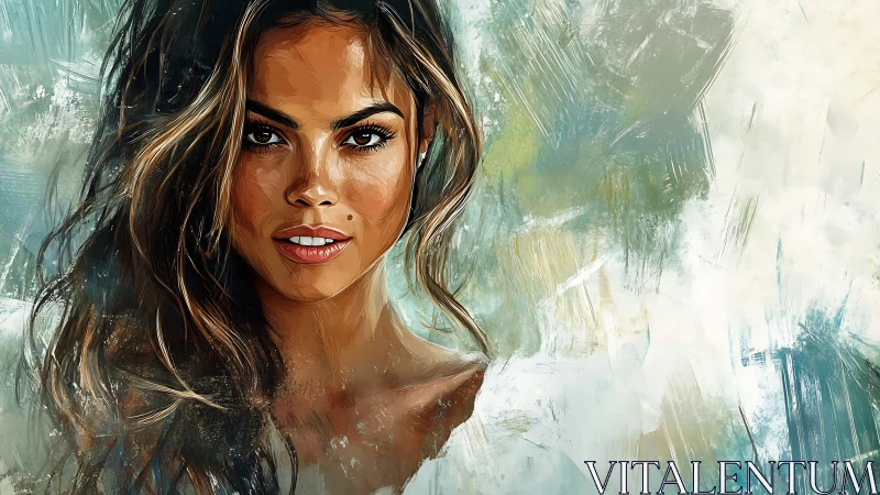 Warm portrait of a smiling woman in soft painterly light.