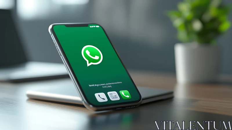 WhatsApp Awaits You on This Sleek Modern Smartphone