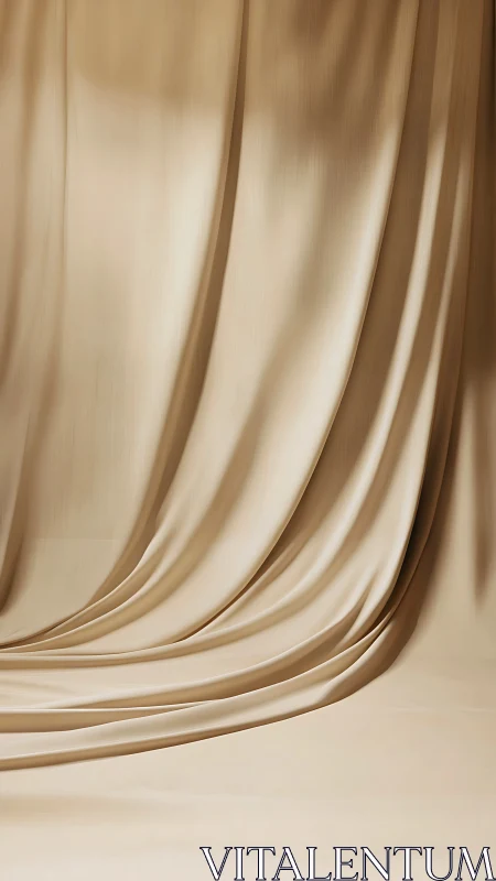 Soft golden draped fabric catching gentle afternoon light.
