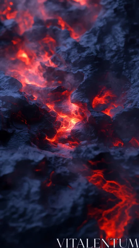 Molten Lava Flow Reveals Earth's Fiery Energy