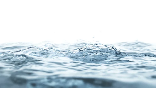 High-key macro wave surface captures fluid dynamics precisely