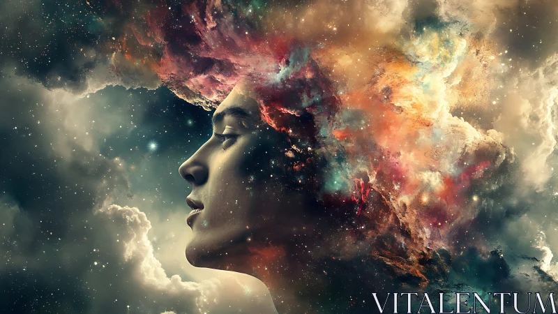 Dreamer drifting through a colorful cosmic daydream.