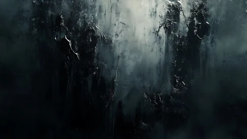 Dark abstract vertical texture with misted light center.