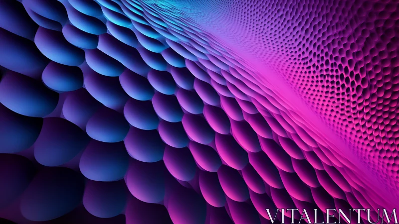 Curved 3D surface shows dense purple and blue cell pattern