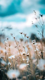 Daisies Dancing Between Sky and Silence.