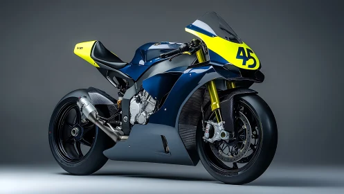 Racing superbike render showcases aerodynamic carbon bodywork