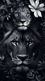 Twin Feline Sovereigns Guard Their Domain With Penetrating Stares