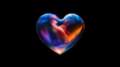 Molten Heart: A Radiant Sphere of Fire and Light