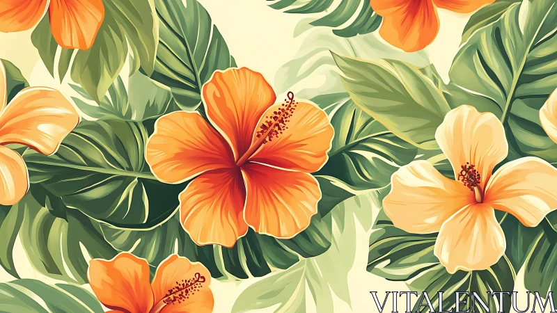 Tropical Hibiscus Blooms Bring Warmth and Joy