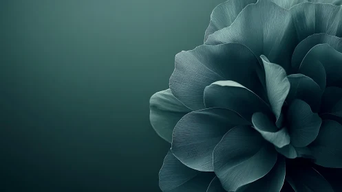Petals whisper secrets in the teal twilight