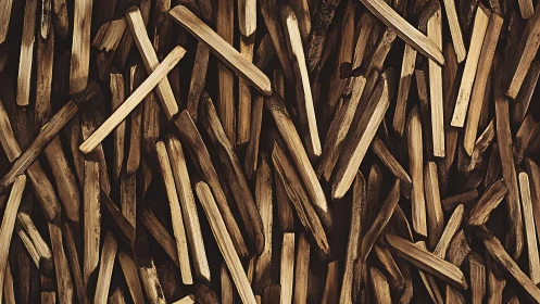 Weathered wood splinters form dense abstract surface field.