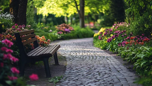 Sculptural Garden Pathway with Horticultural Depth.