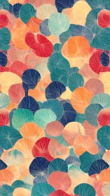 Colorful overlapping circles create a joyful abstract garden