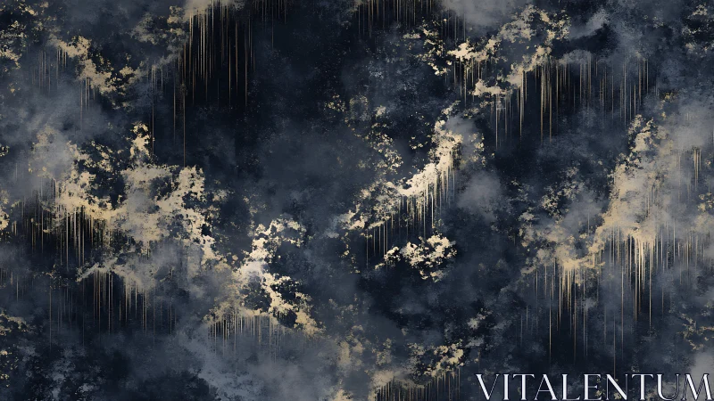 Dark textured surface displays vertical metallic streaks