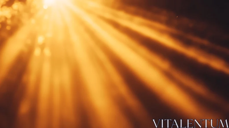 Golden sunlight rays bursting through clouds in dramatic style.