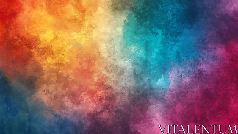Multicolor abstract textured gradient with warm to cool spectrum