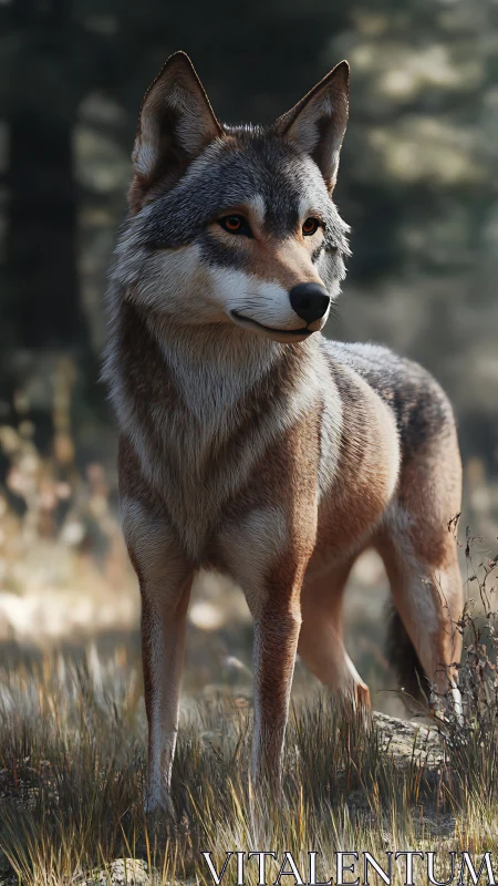 Wild meadow sentinel studies light and distant motion