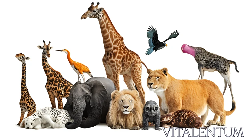 Savanna dream team gathers in a crisp white studio hush